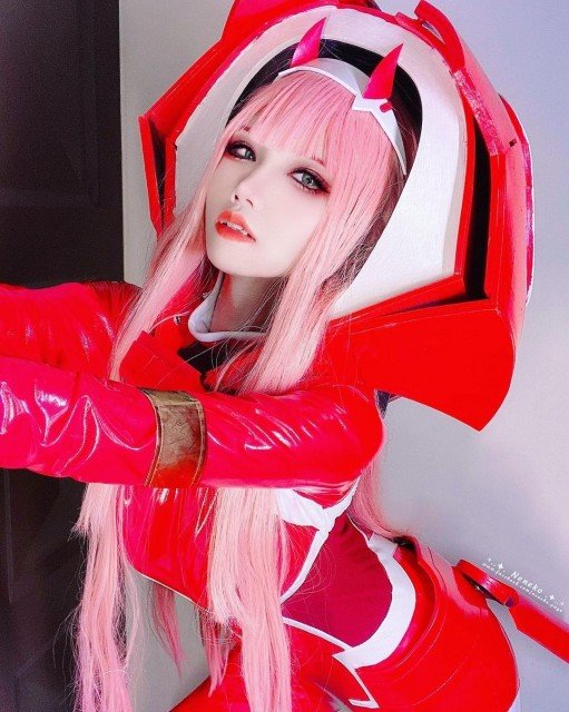 🍭 Zero two cosplay ❤️ 要多辣有多辣！#zerotwo #neneko #cosplay #darlinginthefranxx #FRANXX...