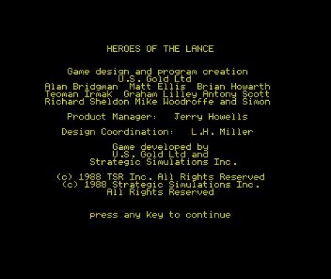 Advanced Dungeons & Dragons: Heroes of the Lance Icône de jeu