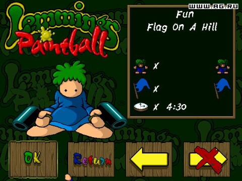 Lemmings Paintball Game Icon